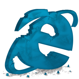Ie, destroy, internet explorer icon